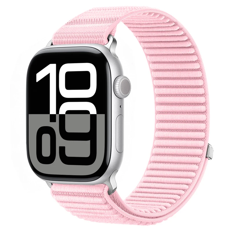 Sport-Nylon-Schlaufenarmband für Apple Watch-Armbänder 46 mm 44 mm 40 mm 42 mm 45 mm 41 mm Correa-Armband iWatch-Serie 11 SE 10 9 8 7 Ultra 3