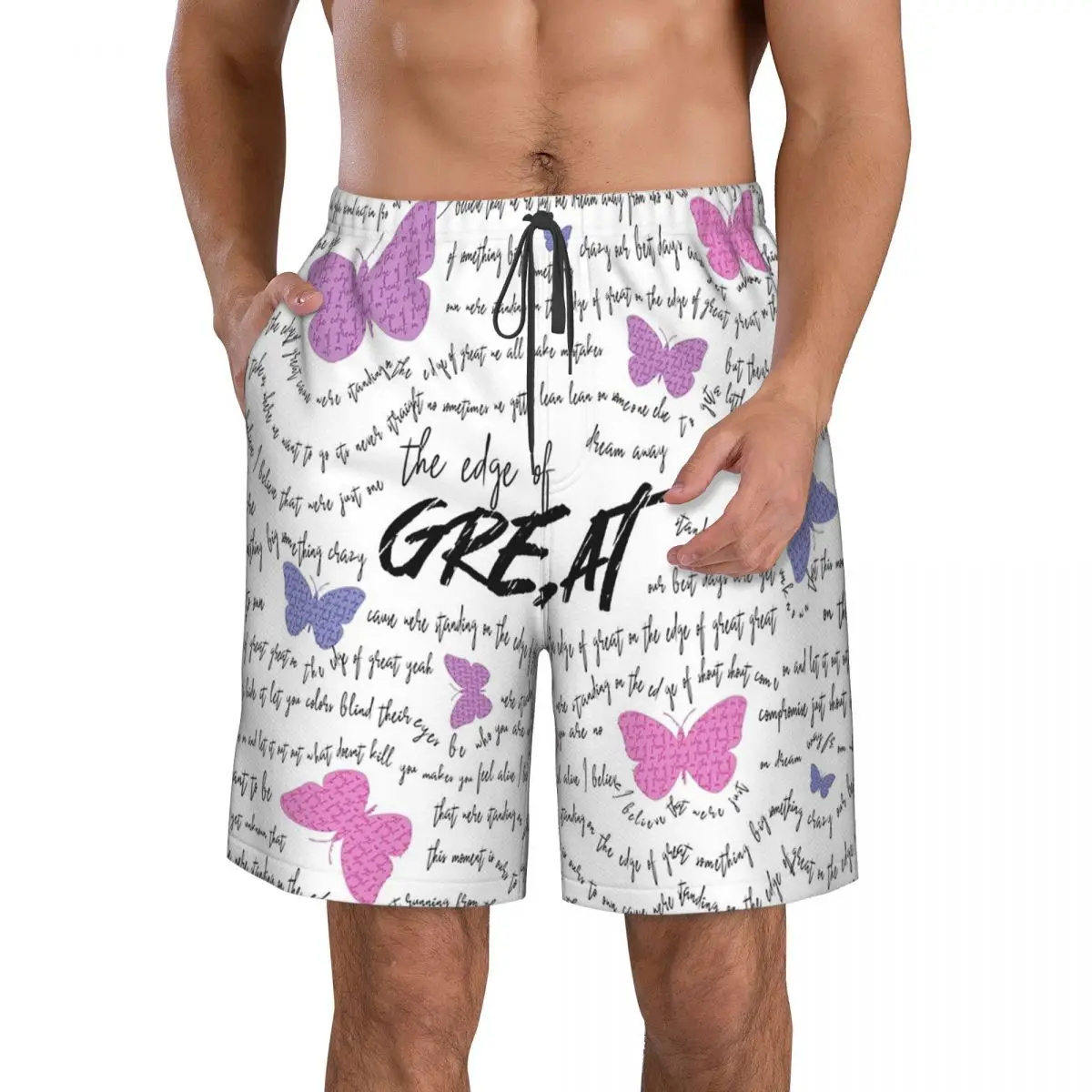 Edge Of Great Julie And The Phantoms Trunks Beach Board Shorts Casual Quick Dry Swimming Summer Men Pants