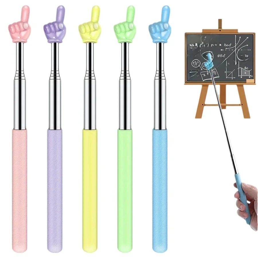 Finger Reading Guide Preschool Teaching Tools Retractable Sticks Educational Learning Toys For Children Class Whiteboard Pointer