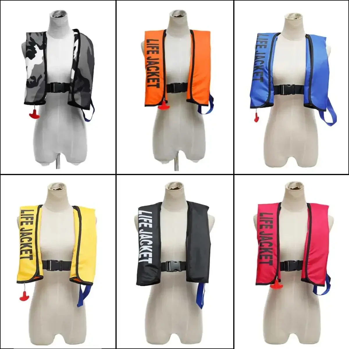 13 Colors Life Jacket Automatic Inflatable Professional Water Sports Swimming Survival Vest Adult Swiming Fishing Vest Swimwear