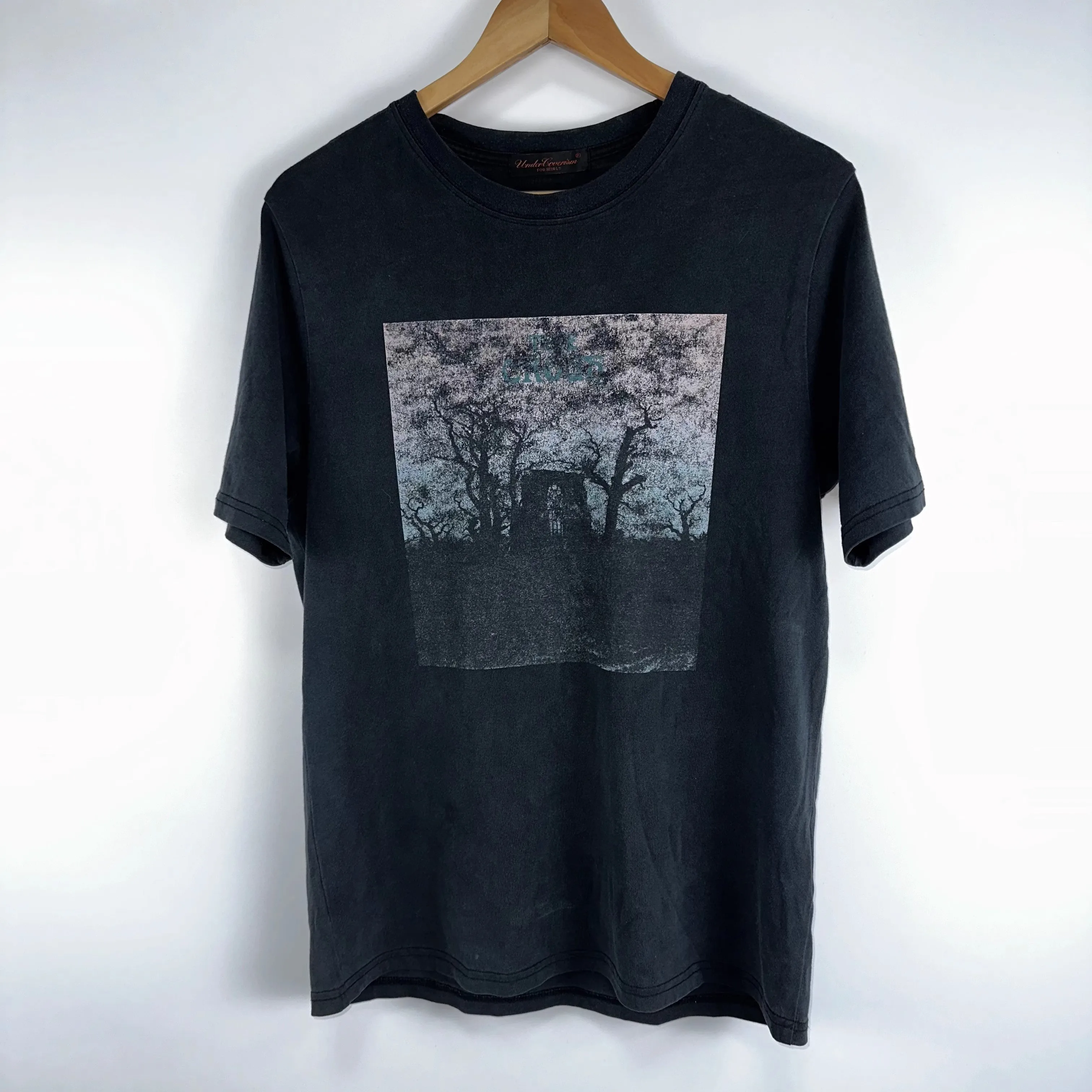 

2025 Undercover T-period Black Archive Making Old Washed Short Sleeves T-shirt TX1340