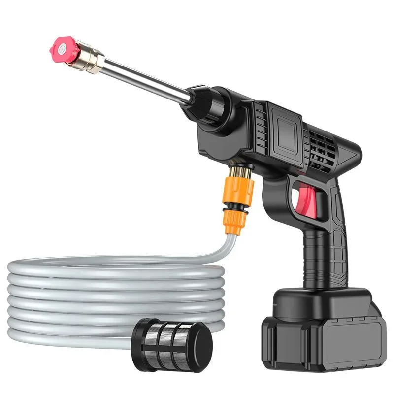 

NEW Wireless High-pressure Car Wash Water Gun Household Car Wash Machine Rechargeable Water Gun Portable High-power Lithium