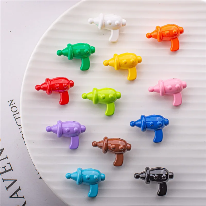 

Wholesale 100pcs/lot color print cartoon boy toy shape acrylic straight holes beads diy jewelry garment accessory