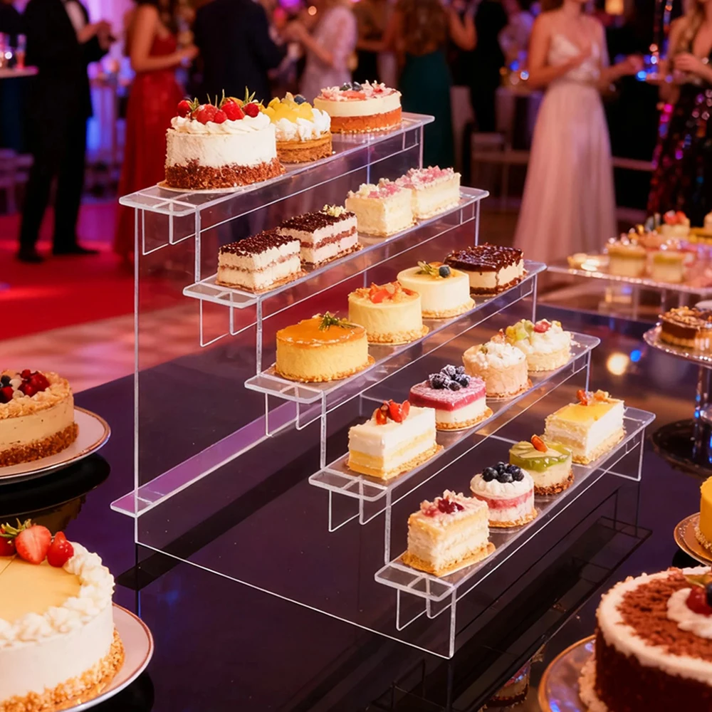متعدد الطبقات الاكريليك عرض موقف أرقام حامل مجوهرات عرض الناهض الكب كيك رفوف قابلة للإزالة التخزين المنظمون