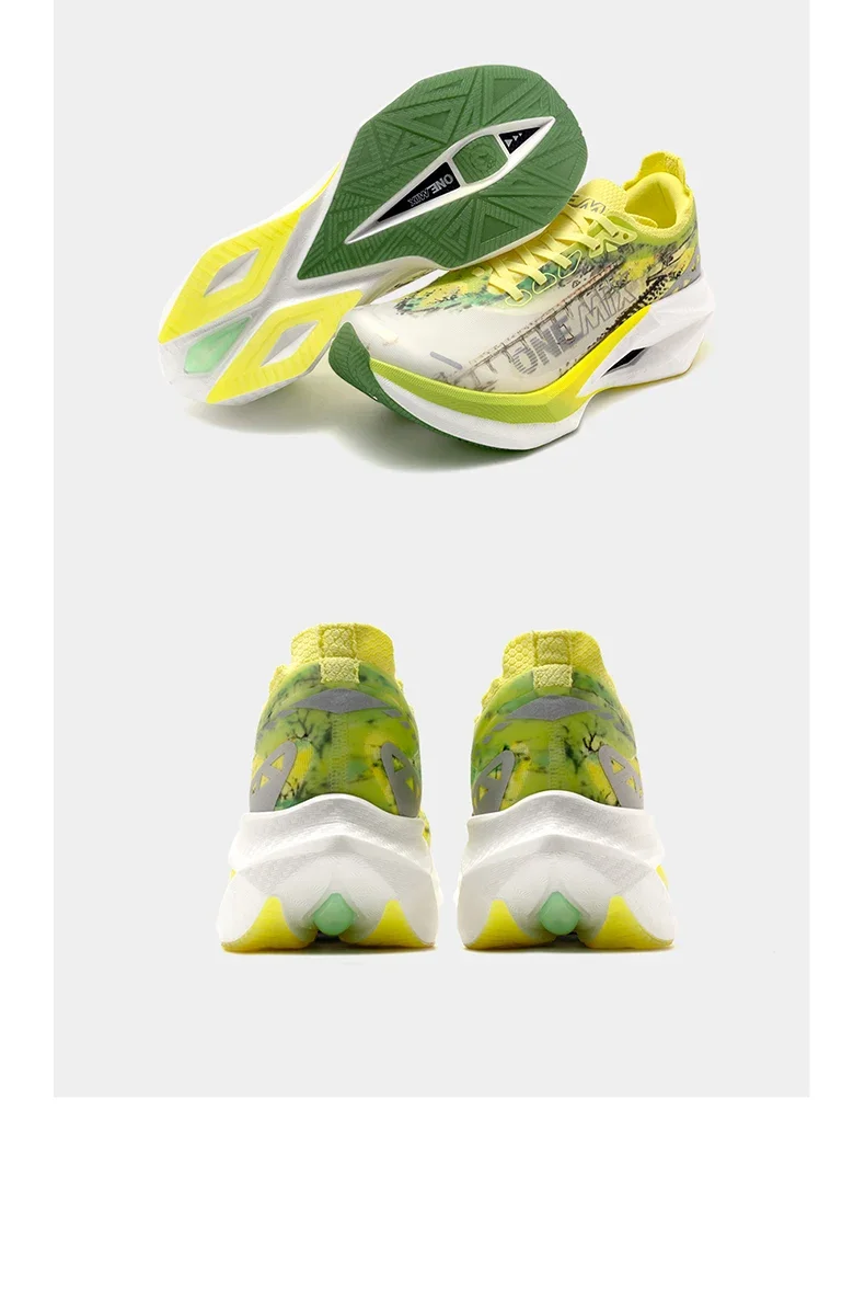 ONEMIX Professional Marathon Racing Running Training Shoes Men Full-length Shock Absorption Sports