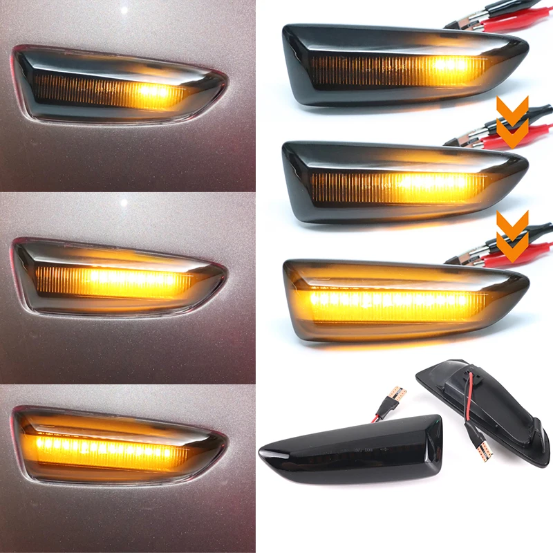 

2PCS Led Side Marker Turn Signal Light Sequential Blinker For Opel Astra J Astra J K Zafira C Insignia B Grandland X