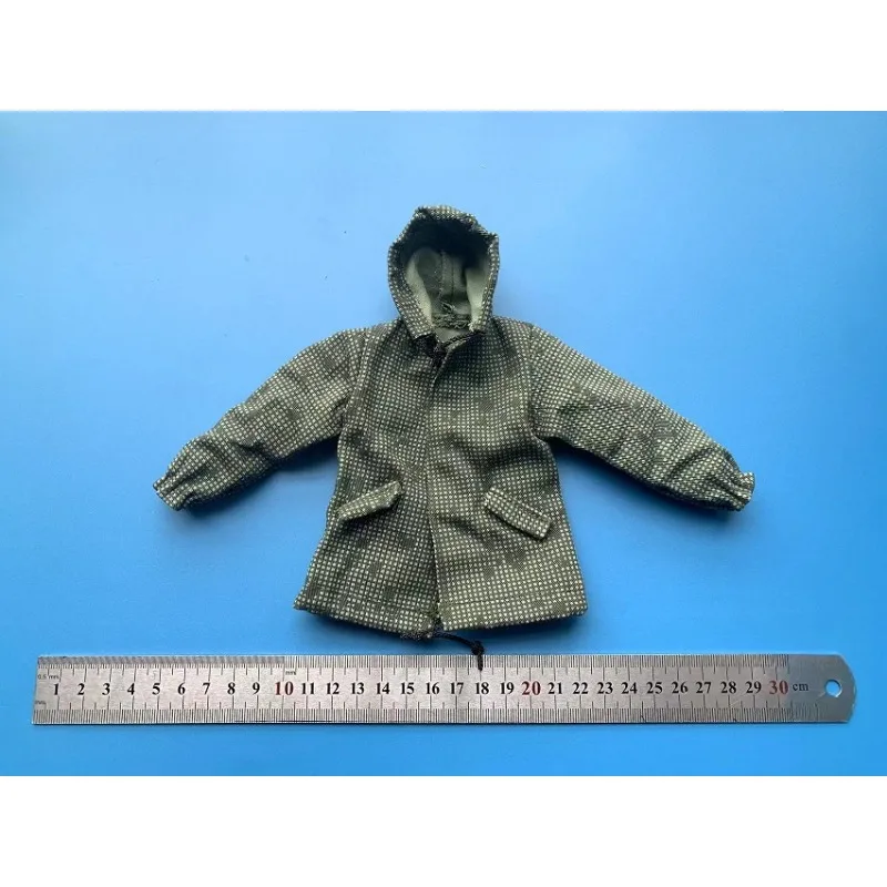 1/6 Scale Workwear Windbreaker Coat with Hat WWII US Germany Military Combat Clothes Model for 12inch BJD Soldier Action Figures