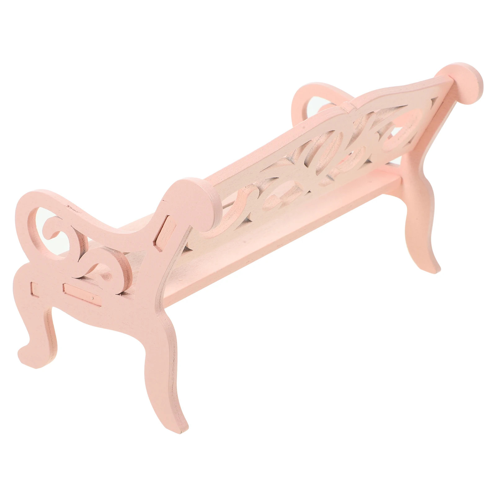 2 pezzi mini sedia in legno floreale rosa mobili per bambole adorabile sedile decorativo in miniatura per la camera delle ragazze