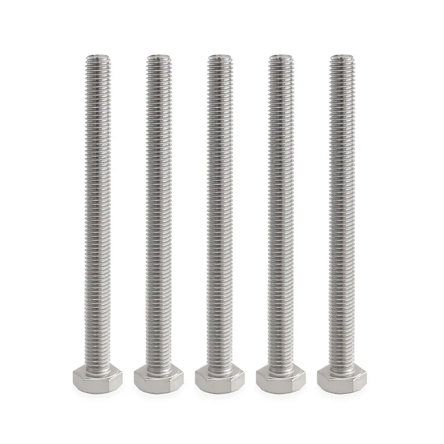 

M10 Hex Bolt Screw M101.5 x 120mm Stainless Steel 188 304 A270 Fully Threaded Hex Bolts 5pcs