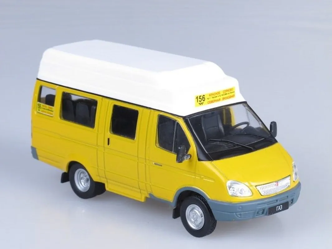 Venda quente 1:43 liga russa gaz modelo de carro, simulação de negócios ônibus carro ornamento, clássico coleção modelo carro, frete grátis