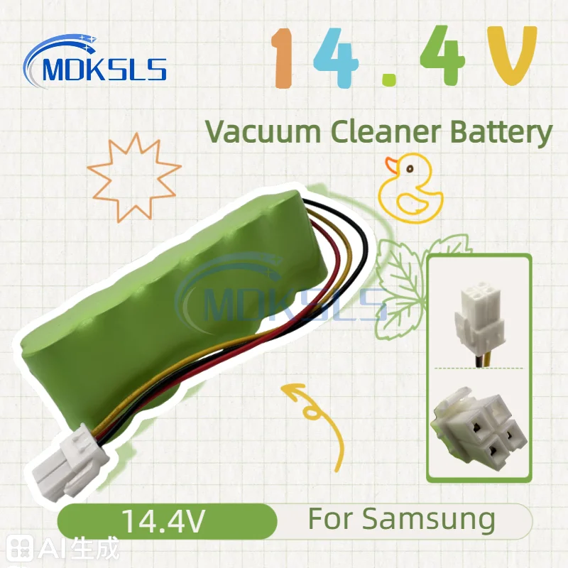 

Suitable for sweeping robot battery 14.4V NI-NH 4800-12800mAh applicable to SR8895 SR8840 SR8845 SR8855 VCA-RBT20 DJ96-00113C