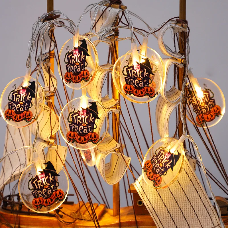 

2025 New LED String Lights Halloween Decoration Bat Spider Pumpkin Lights For Indoor Battery USB Powered Fairy Lights 600