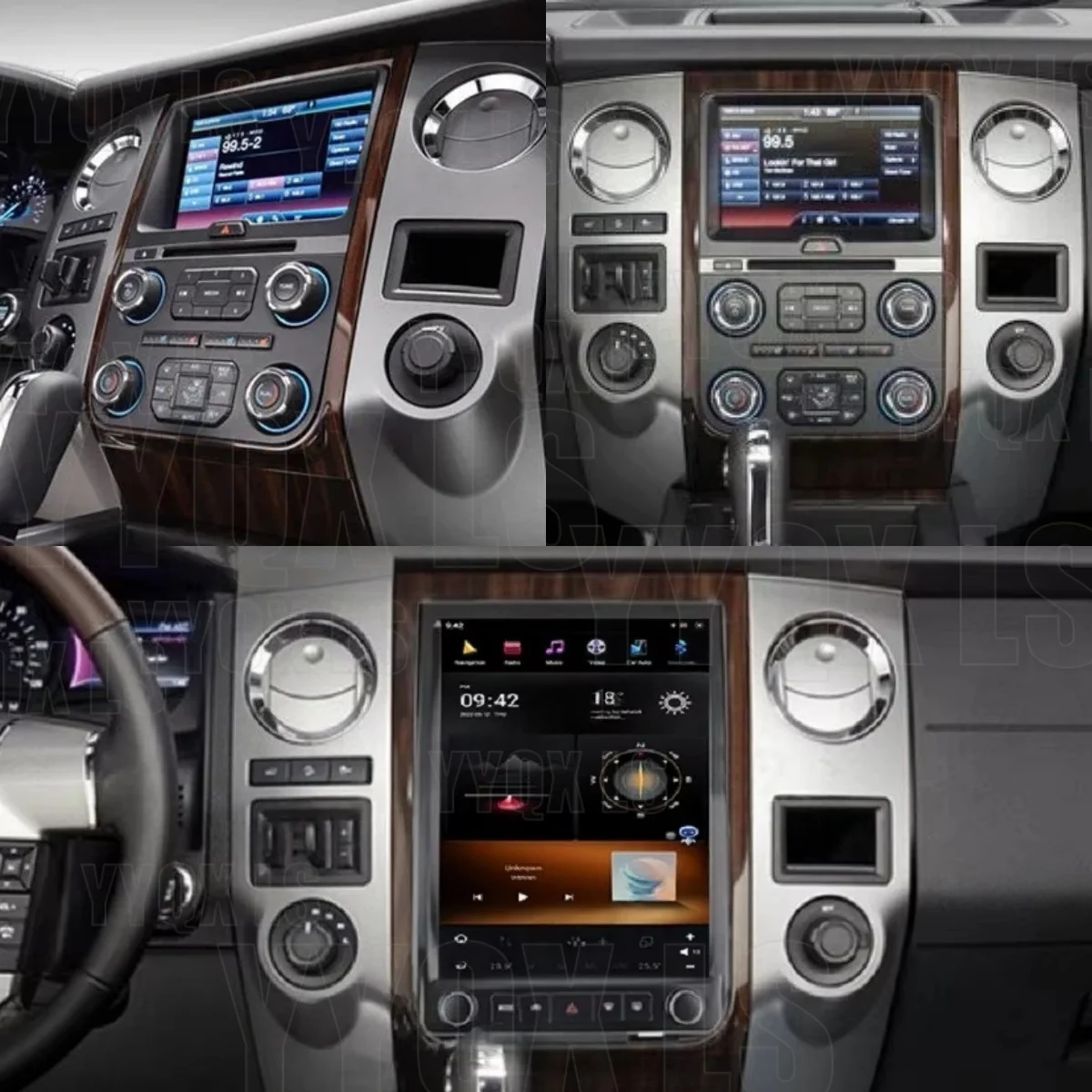 

12.1-дюймовый автомобильный радиоприемник для Ford Expedition Android 2015-2017 с GPS-навигацией, CarPlay, мультимедийным проигрывателем и видеоплеером