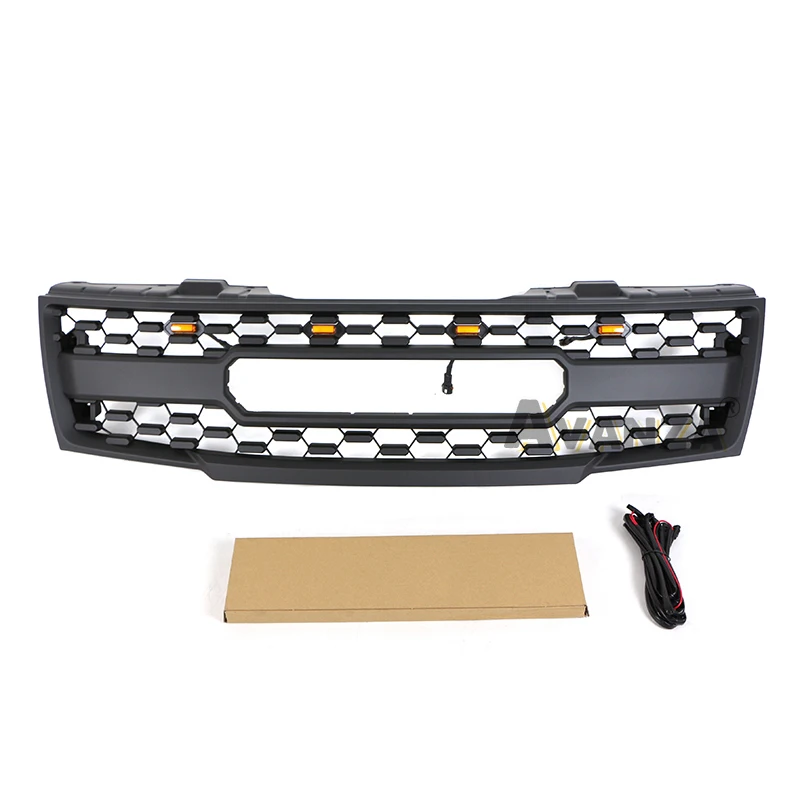 Led 조명이 있는 전면 그릴 범퍼 그릴 수정 액세서리 자동차 부품에 적합 20052006   2007 2008 닛산 프론티어 그릴