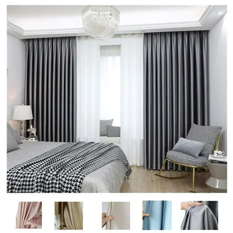 

Luxury Customize Blackout Window Accepted Thermal Insulated Drapes Hotel Curtains for Living Room Dining Bedroom