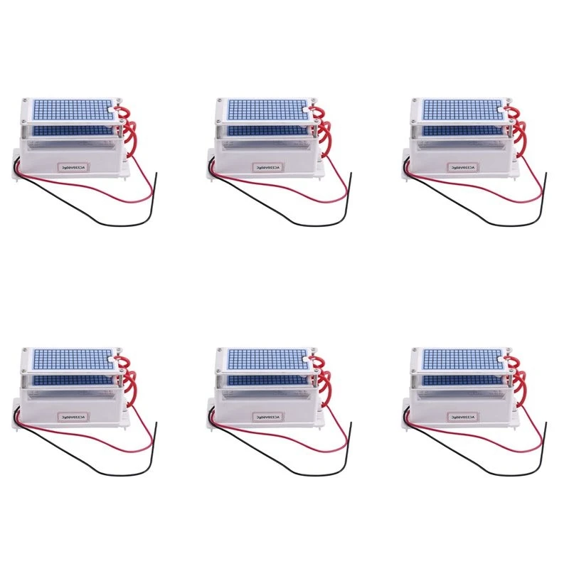 6X 60G/H Ozone Generator Air Cleaner Ozonizer Purifier Treatment Formaldehyde Remove Odor Ozone Machine 220V