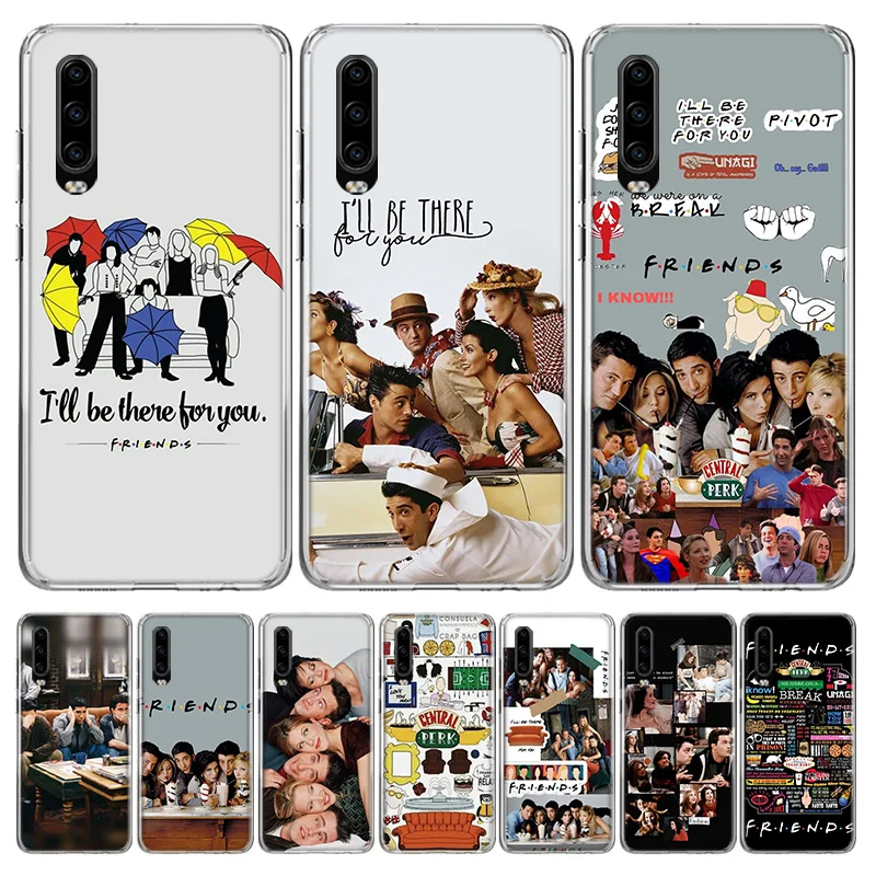 Friends Tv Show Funny Family Case Phone Cover for Huawei P30 Lite P40 P20 P10 Mate 10 20 Pro P Smart Z 2019 Y5 Y6 Y7 Y9S Trend F