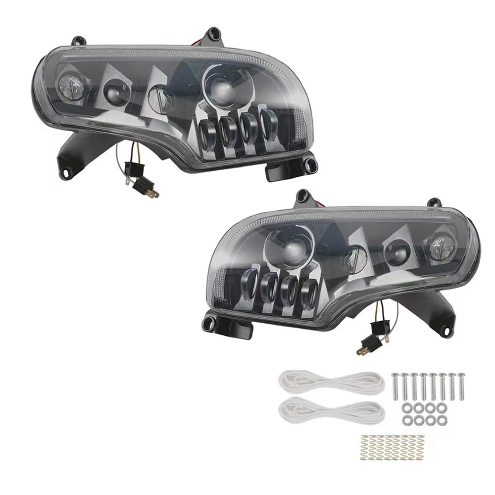 Pop 1 Pair Motorcycle Front Headlight Headlamp Head Light Lighting Lamp For Honda GL1800 Goldwing 2001-2017