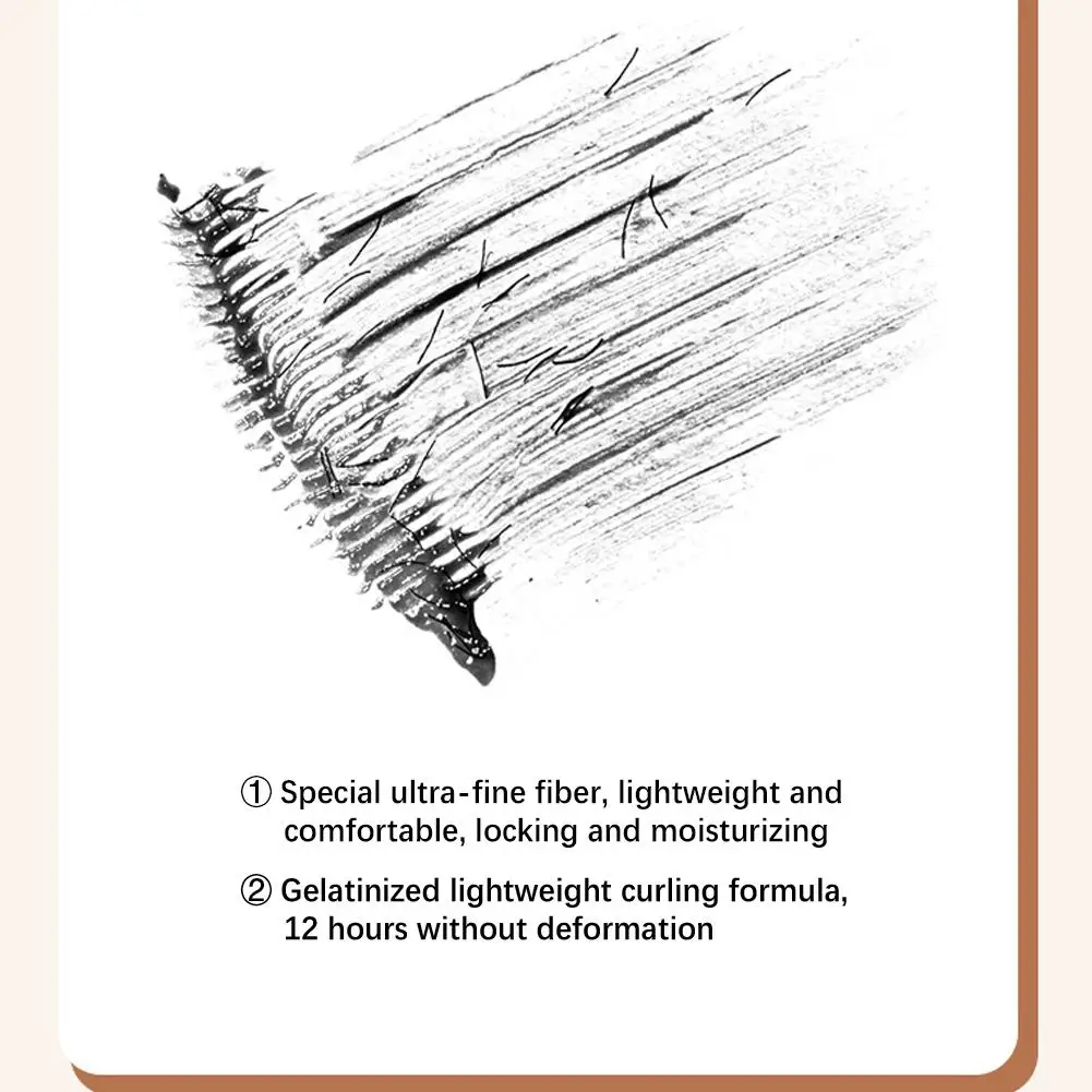 초미세 컬링 마스카라 번지지 않는 방수 길어지는 오래 지속되는 번지지 않는 속눈썹 메이크업 천연 메이크업 도구