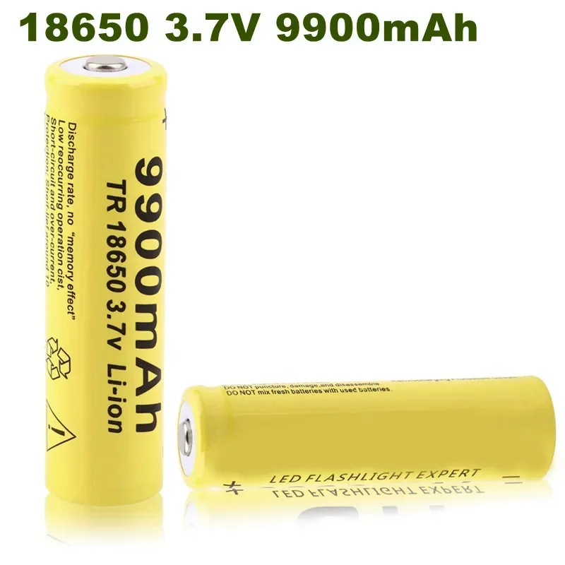 18650 battery 3.7V 9900mAh rechargeable liion battery for Led flashlight Torch batery litio battery+ Free Shipping