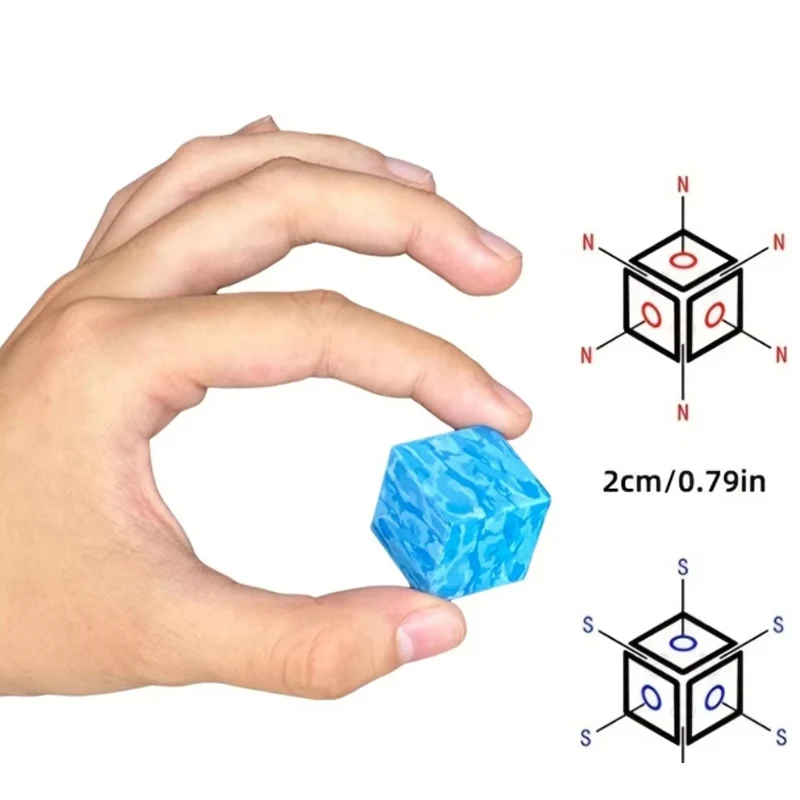 2.0 cm Magnetische Bouwsteen Mijnwereld Magneet Kubus Set voor Jongen Meisje Kid Leeftijd 3 + DIY Model Kinderen zintuiglijke Speelgoed Kerstcadeau