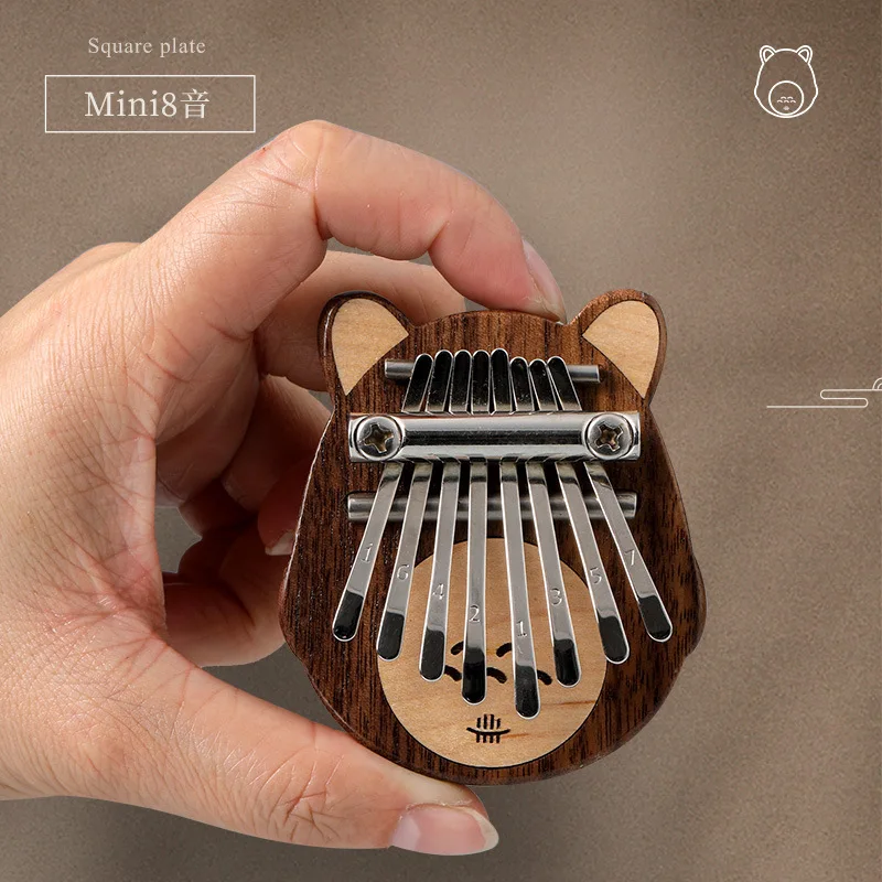 HLURU Mini Kalimba 8 Keys Professional Thumb Piano - Portable Finger Piano Gift Kids Piano Beginners Musical Instruments