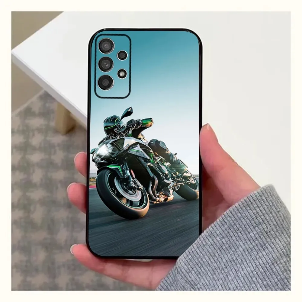 Motorcycle H2 Hr2 Phone Case For Samsung Galaxy A20,A21s,A22,A31,A32,A52,A53,A72,73,A80,A91 K-KawasakiS Soft Black Cover