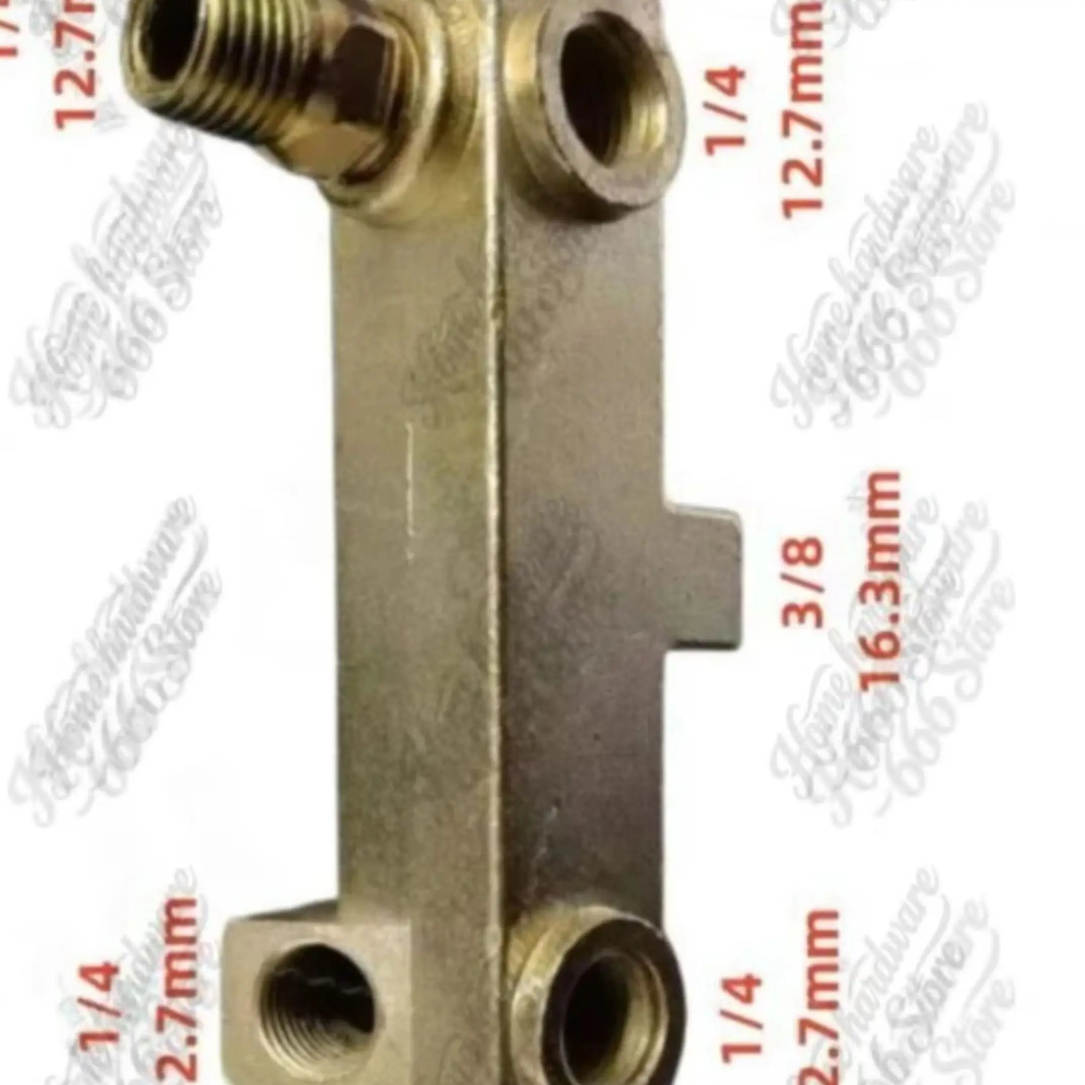 Silent Air Compressor Oil-free Machine Accessories,  3-point Square Six-way Bracket , Alloy