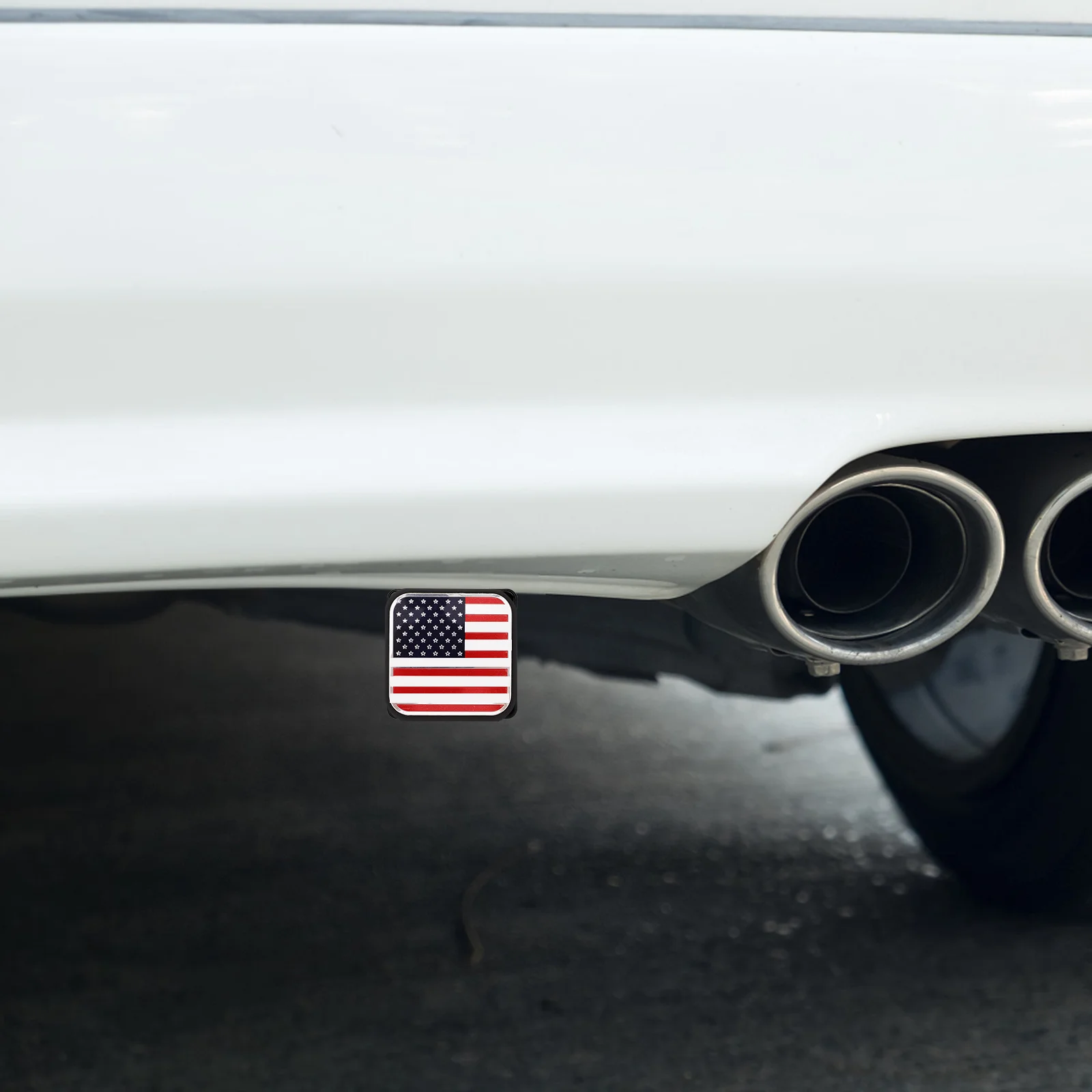 Penutup Hitch Trailer 2 Inci Desain Bendera Amerika Tutup Tabung Receiver Untuk Truk RV Trailer Aksesoris Hitch Penarik Kendaraan