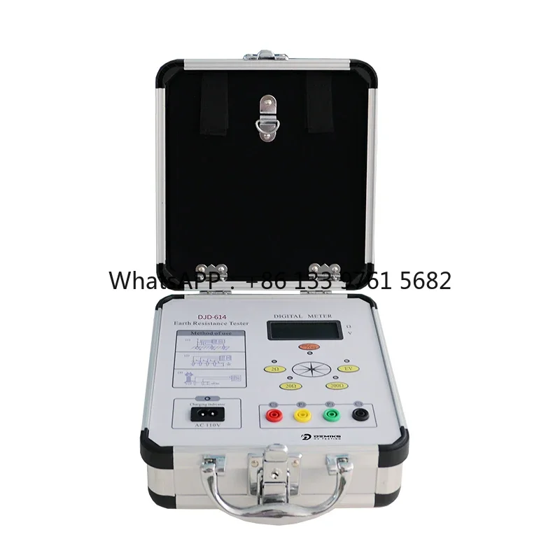 

Demiks DJD-614(110V) Ground Resistance Tester High Quality Equipment 1 Year Warranty