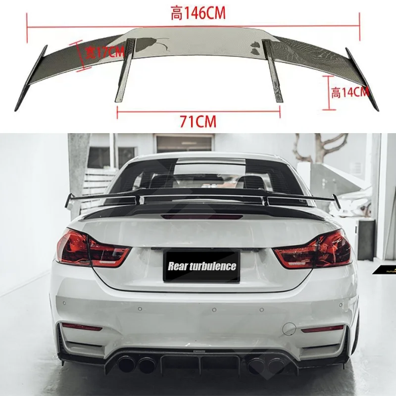 

For 2014-2020 4 Series M4 F32 F33 F36 F82 F83 2-4 Door Sedan Real Carbon Fiber Rear Spoiler Trunk Lid Diffuser MP GT Styl