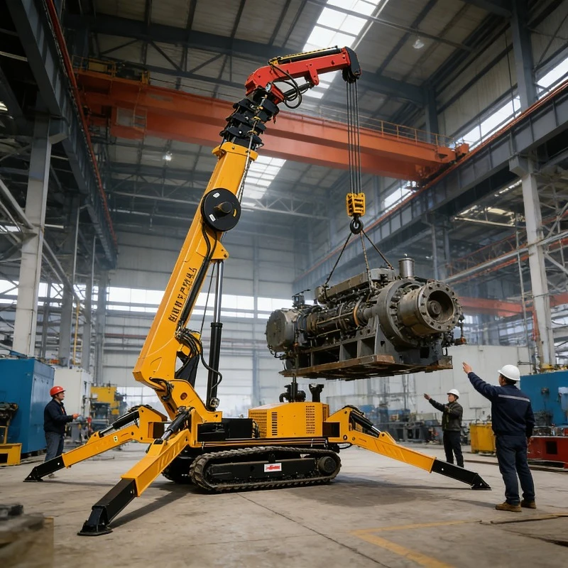 Small Electric Spider Crane Lifting Hoist Compact Energy Saving Remote Monitoring Industrial Narrow Space Crane