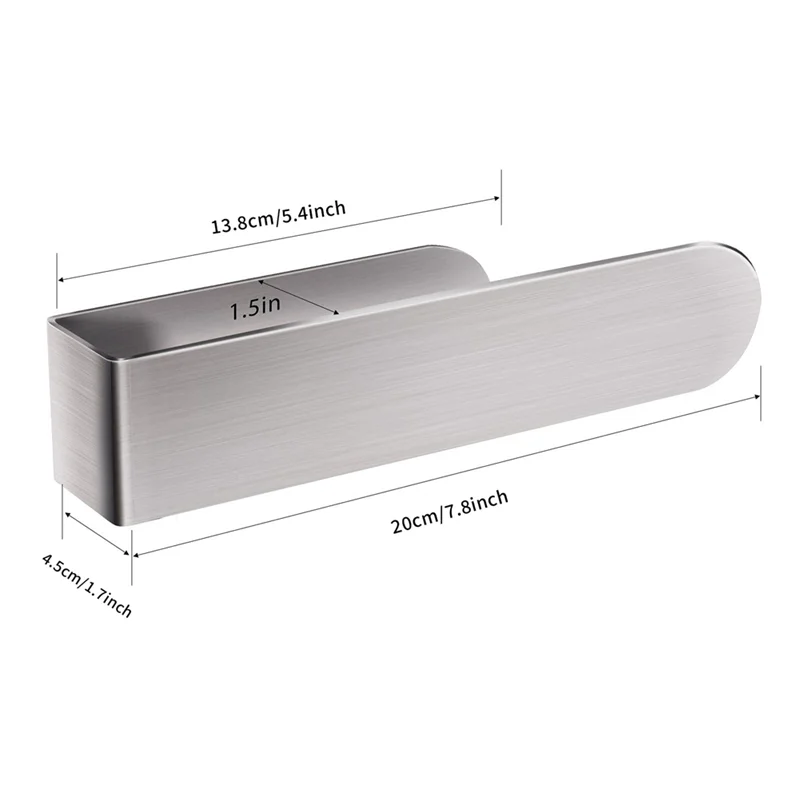 ABMR-Hand Towel Holder,Hand Towel Bar,Self Adhesive Bathroom Towel Bar Stick On Wall,SUS 304 Stainless Steel Brushed, Durable Bl