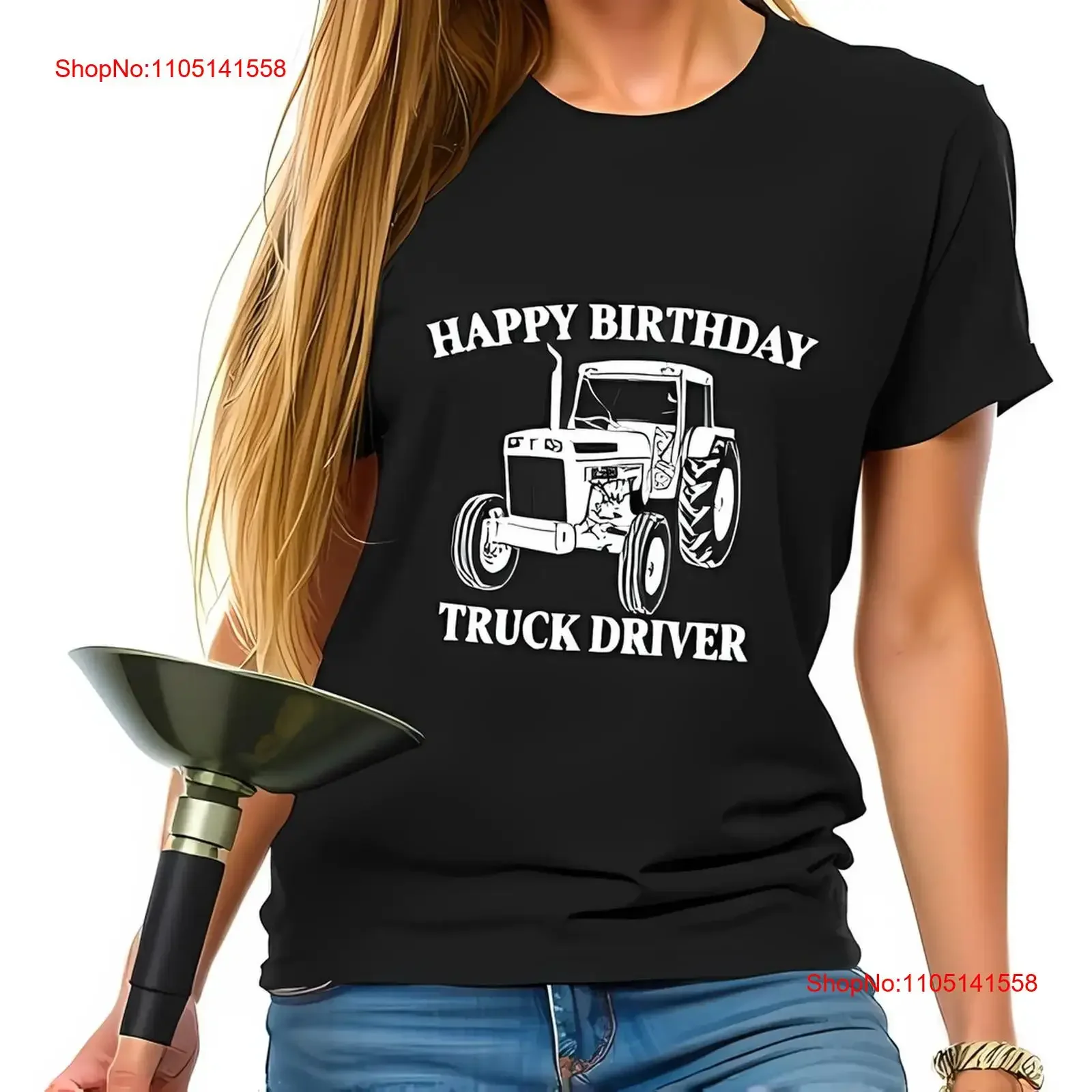 

Футболка с изображением водителя грузовика с днем рождения, винтажная футболка для грузовиков, полностью хлопковая, винтажная, мытая, мягкая, растянутая, слегка дышащая