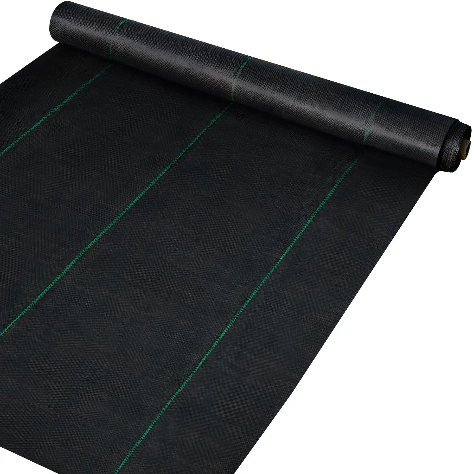 3FTx50FT Premium Weed Barrier Fabric Heavy Duty 5OZ, Woven Weed Control Fabric, High Permeability Good for Flower Bed, Geotextile Fabric for Underlayment, Polyethylene Ground Cover