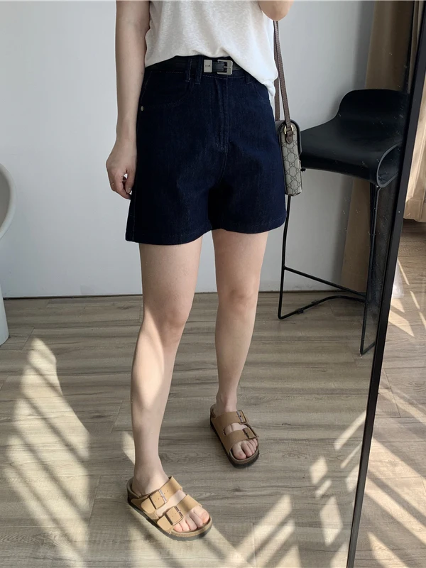 

Linen Denim High Waist Wide Leg ort Pants Women's Summer New Sle Casual Zipper Closure Breathable Comfortable Loose Fit