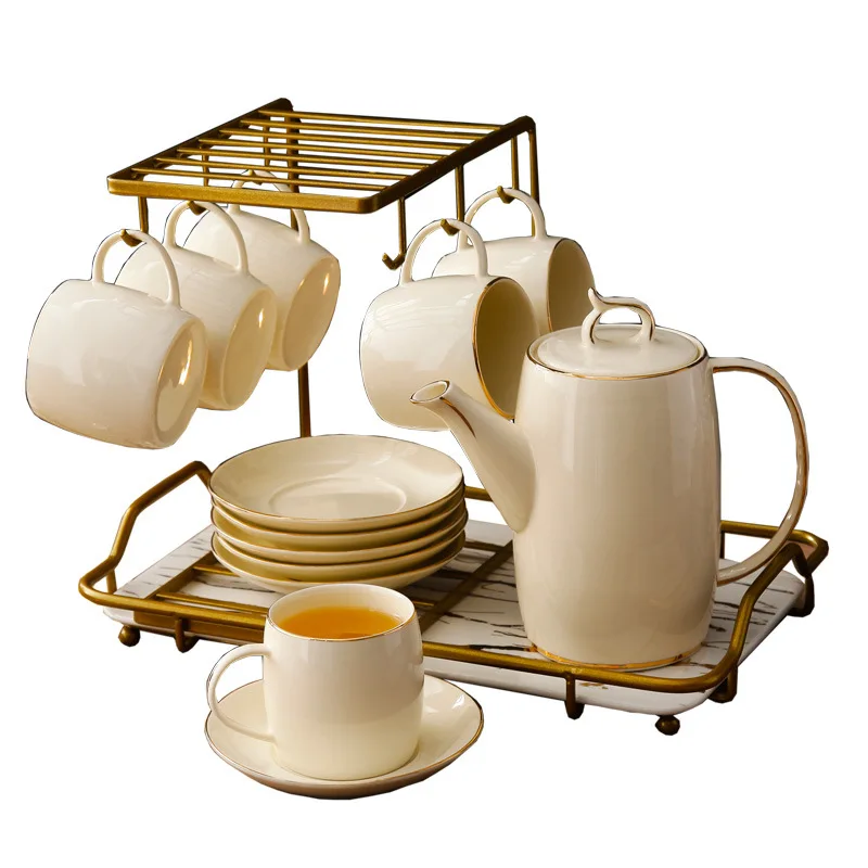 

Afternoon tea set, tea set, water cup, household living room, European ceramic fruit teapot, flower teacup, Chinese style