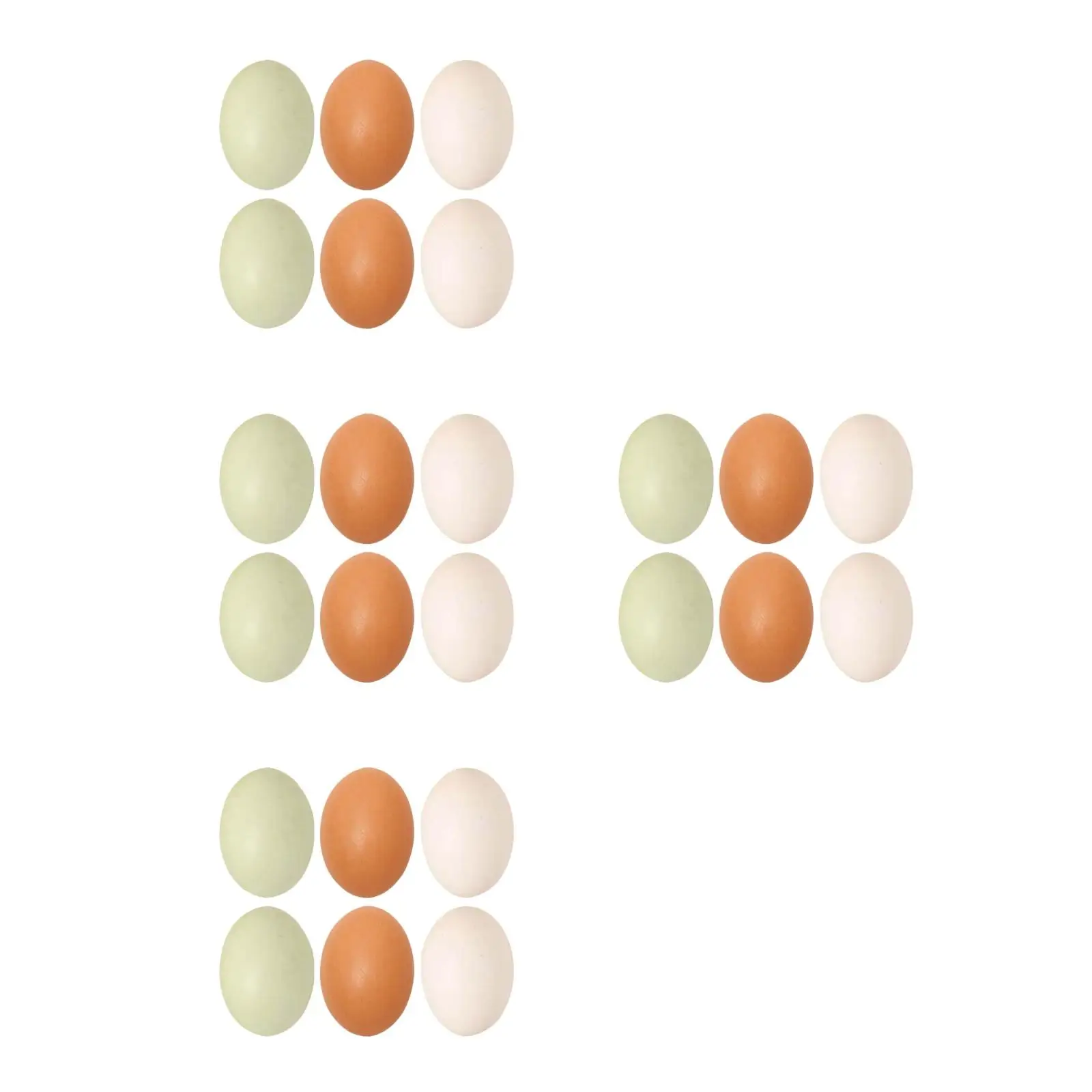 

4pcs 4 DIY Easter Egg Decorations Decorative Eggs Artificial Fake Graffiti