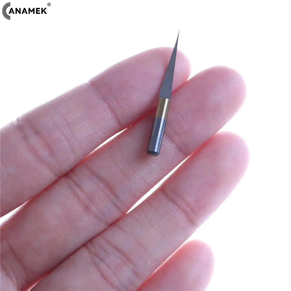 

10Pcs 3.175mm Carbide PCB Engraving Bits CNC Router Tool 10 Degrees 0.1mm