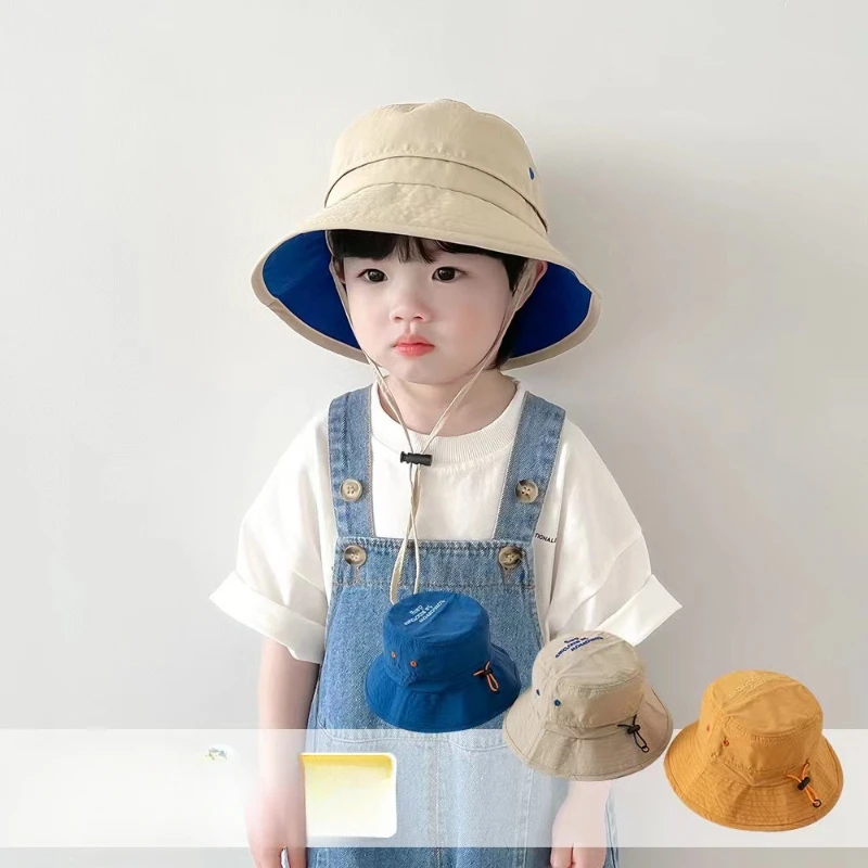 

Children's Hat Children's Summer Mesh Breathable Thin Fisherman Hat for Boys and Girls Sunshade Sun Hat for Sun Protection