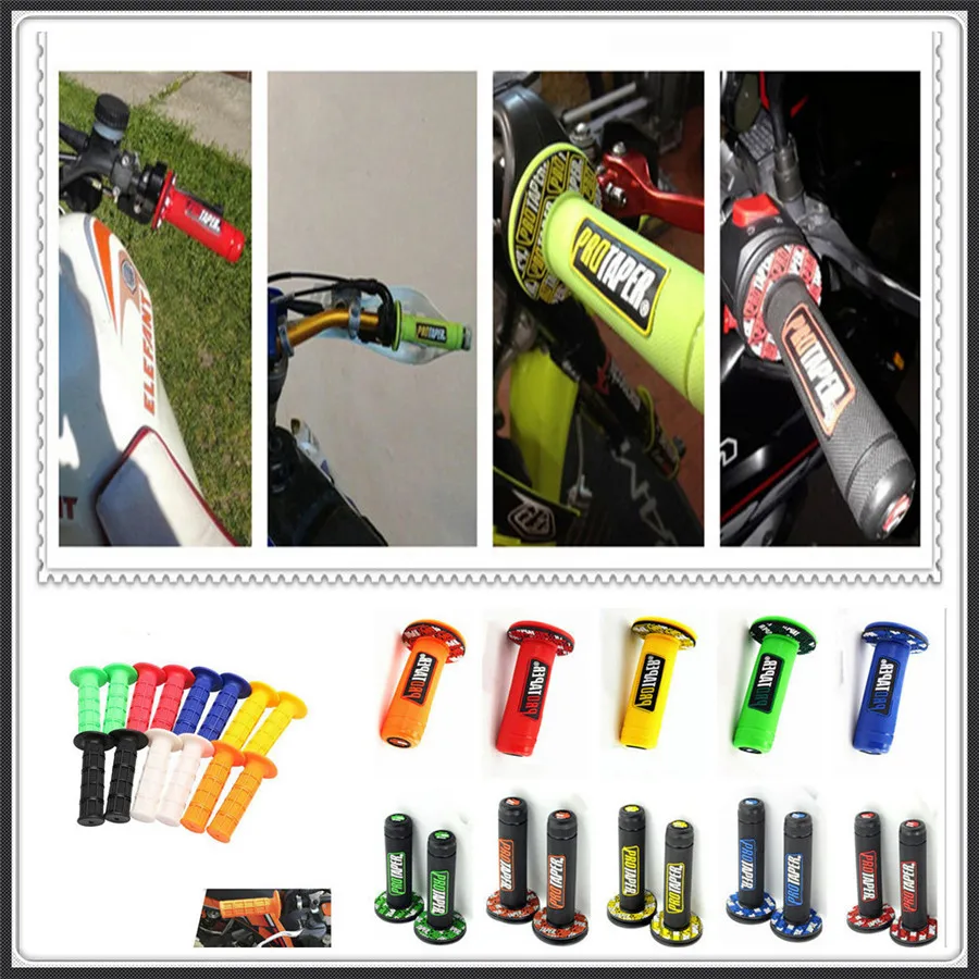 for SUZUKI Kawasaki D-TRACKER125 KLX150S KLX250,D-TRACKER Handle Grip motocross Motorcycle Rubber plastic Hand Grips