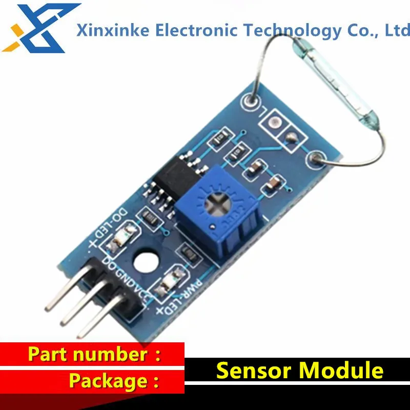 10PCS Dry Contact Sensor Module, Magnetic Control Module, Magnetic Control Switch Tongue-type Relay Magnetic Switch