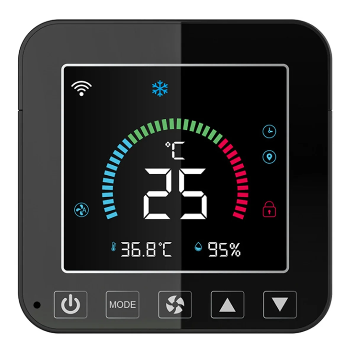 Tuya WiFi Air Conditioner Thermostat IR Temperature Humidity Infrared Controller LCD Touch Screen for Home