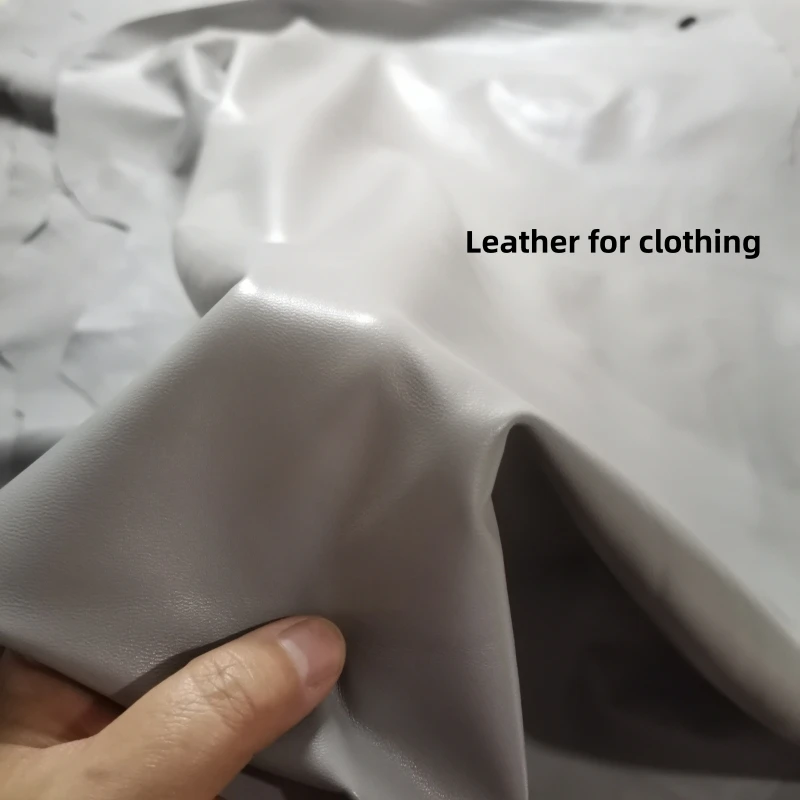 0.5mm Thick Grey Sheepskin. Genuine Leather. DIY Leather Clothes . A Leather Skirt. Clothes Mending. Full-Sheet Cutting