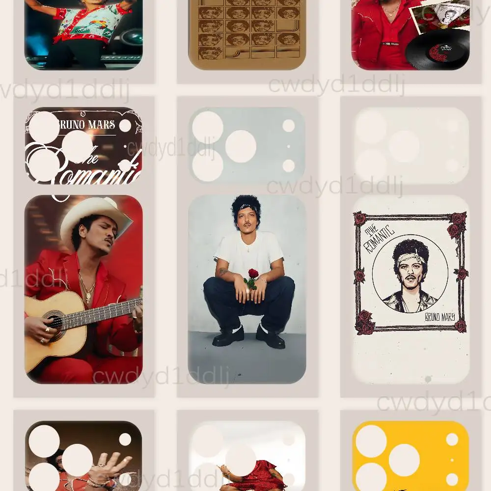 

B-Bruno Mars The Romantic Skin Sticker Wrap For iPhone 17 Pro Max Decal Protective Film for Back Frame Camera(Not Phone Case)