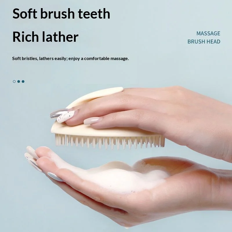 3/7/9PCS Silicone Shampoo Brush Scalp Massager Anti‑Itch Dandruff Removal Scrubber for Shower Hair Washing