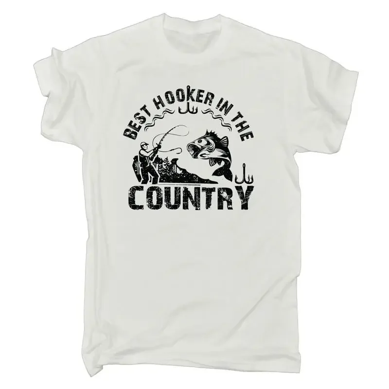 Best Hooker In The Country Fishing Mens Funny T Shirt