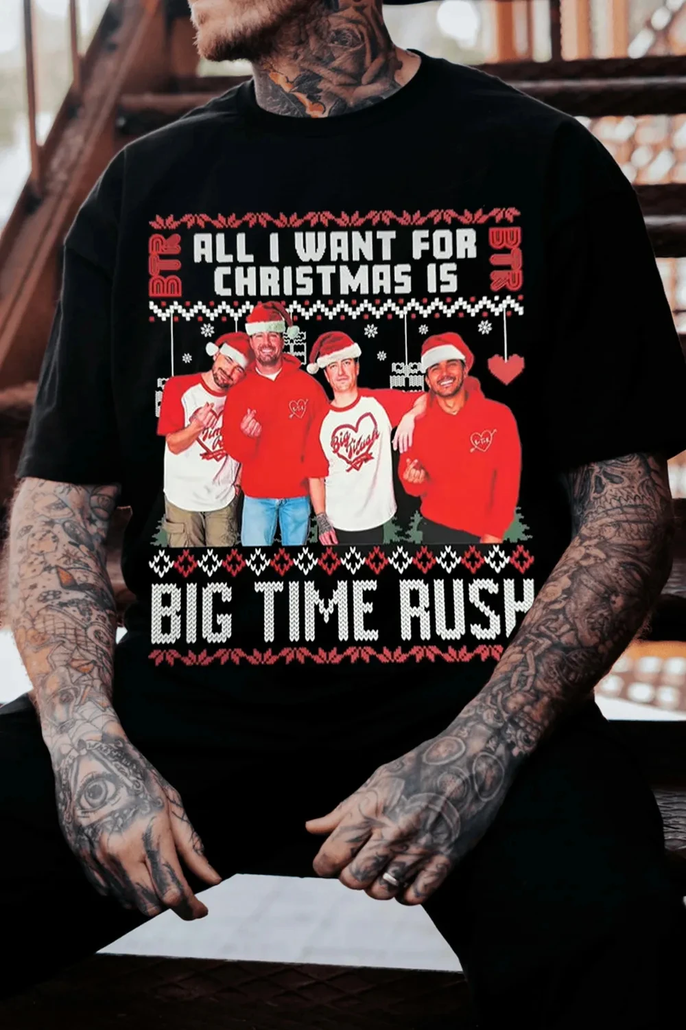 Limited Big Time Rush Band Mens Womens Cotton Tees Summer Casual Short Sleeve Round Neck Clothing Loose Tops Trend Unisex Tee