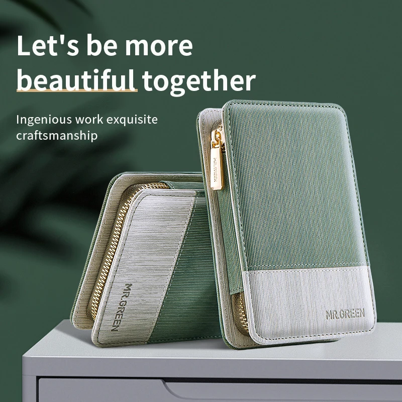 MR.GREEN Manicure Sets Pedicure Kits Stainless Steel Nail Clipper Personal Care Tools with PU Leather Case