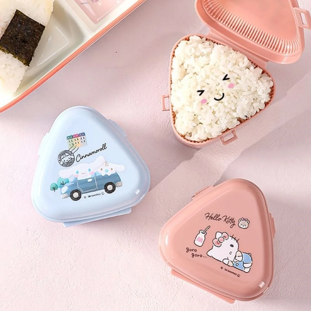 1pc Hello Cute Kitty Cinnamoroll Triangle DIY Model Rice and Vegetable Roll baking Mold Portable Kitchen Gadget